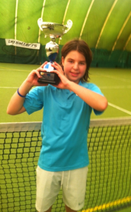 Portrait of a little tennis player: Stefan Popović