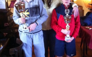 Petar Teodorović i Marko Jovanović, finalisti Kupa Srbije 2015 do 12 godina u TK Olimp