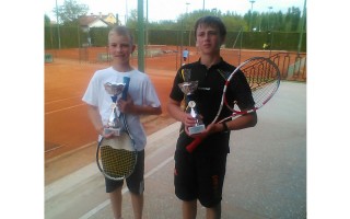 Petar Bašić Palković i Oliver Sabo Rac, finalisti, Prvenstvo Vojvodine do 12 godina, Teniski klub As Novi Sad