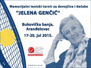 Тениски камп „Аранђеловац 2015“ и први Меморијални турнир „Jeлeнa Гeнчић“
