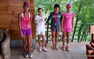 Vasilisa Kurilova, Bojana Nikčević, Anja Mrkić, Nikoleta Jevtović, Eminent kup do 12 godina, Teniski klub Eminent Podgorica