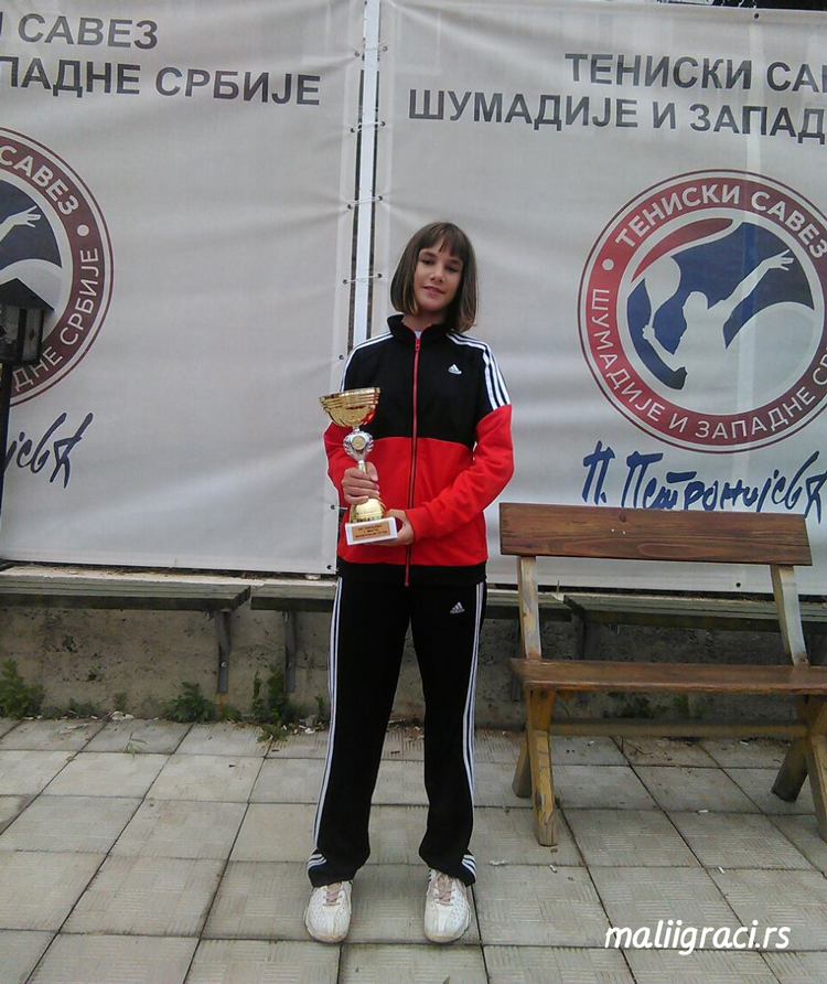 Natalija Senić, Otvoreno prvenstvo Kraljeva u tenisu do 12 godina, Teniski klub Kraljevo