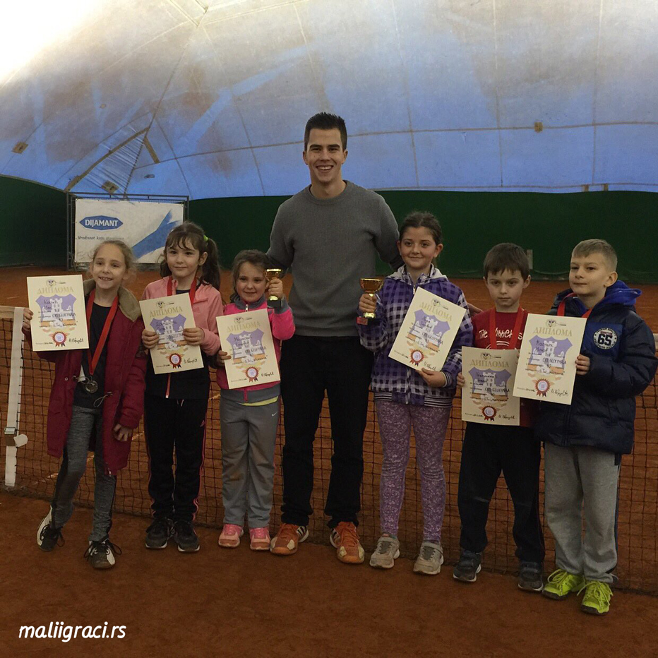Emilija Miljković, Tamara Ljuba, Nikola Obradović, Otvoreno prvenstvo Beograda do 8 godina, zeleni nivo, Teniski klub Kolonija Beograd
