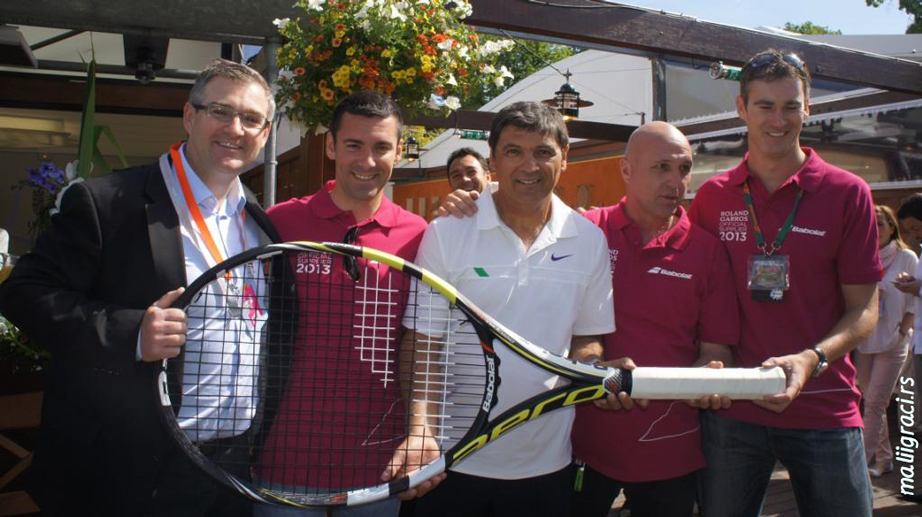 Erik Babolat, Dejan Cekić, Toni Nadal, brend menadžer Babolat Srbija