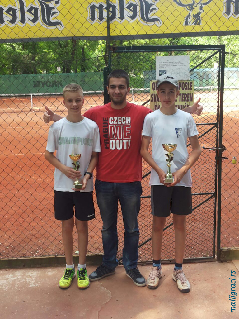 Petar Bašić Palković, Filip Mandović, Marko Bojović, Otvoreno prvenstvo Topole do 14 godina, Teniski klub Topola, Bačka Topola