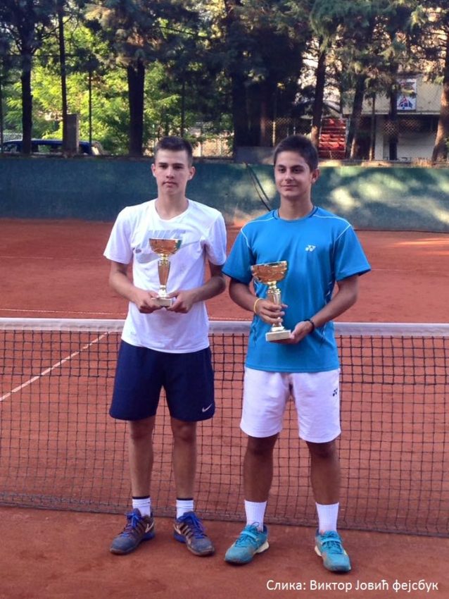 Виктор Јовић победник у дублу и други у синглу на Neotel Open 2016 TE U16 у Скопљу
