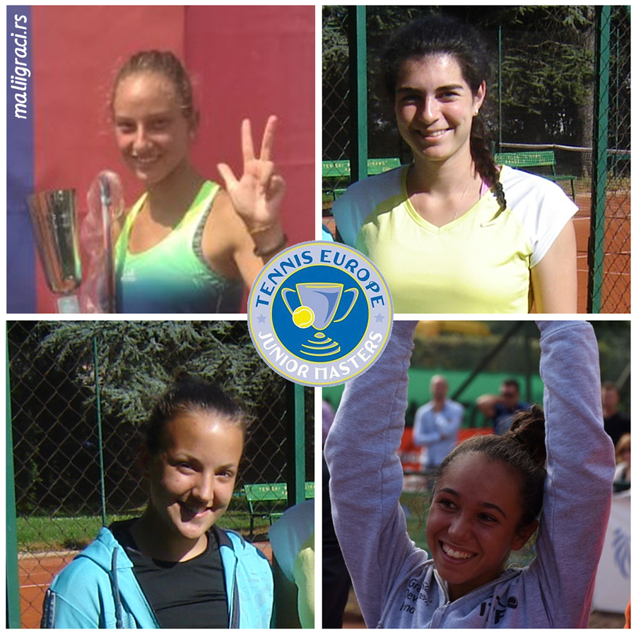 Elena Milovanović, Tamara Malešević, Mihaela Đaković, Fracesca Curmi, Tennis Europe Junior Masters