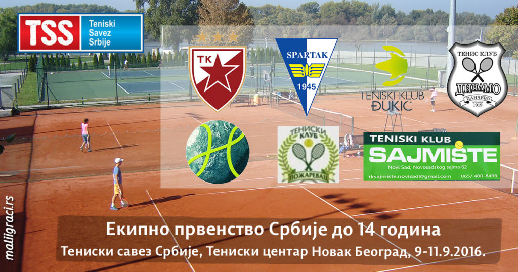 Ekipno prvenstvo Srbije u tenisu do 14 godina, Teniski savez Srbije, Teniski centar Novak Beograd