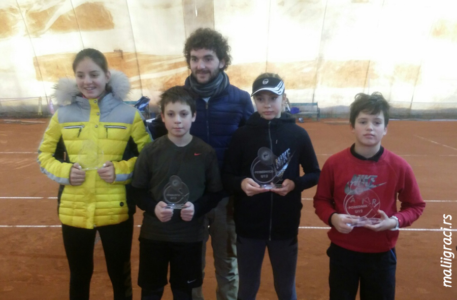 Aleksa Pisarić, Mateja Gojković, Elena Ivanović, Daria Shuvyrdenkova, Marko Ristić, Božićni turnir do 12 godina, Teniski klub Crvena zvezda Beograd