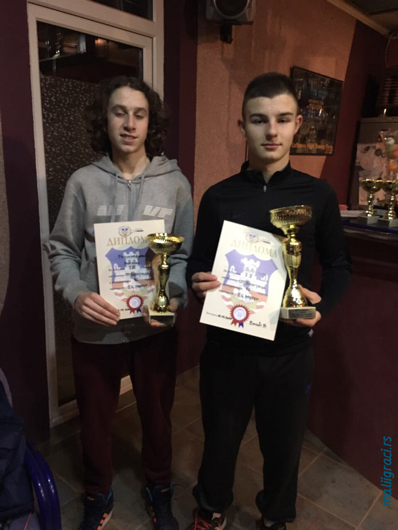Dimitrije Zubac, Mihailo Radosavljević, Otvoreno prvenstvo Beograda za mladiće do 16 godina, Teniski klub Master Beograd