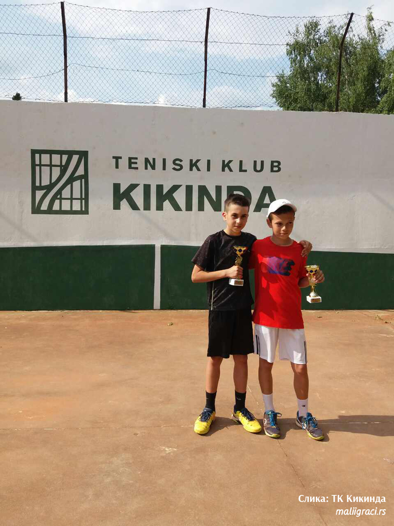 Andrej Rajak, David Rakić, Otvoreno prvenstvo Kikinde za dečake do 12 godina, Teniski klub Kikinda