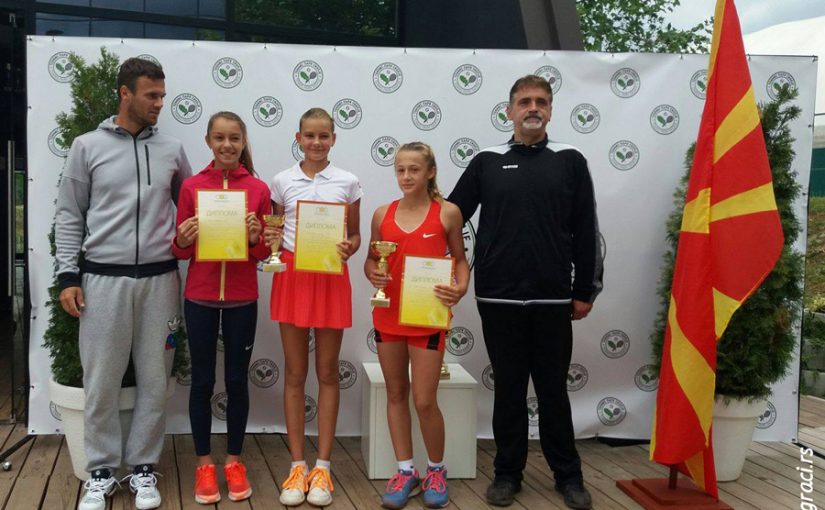 Jana Stojanova, Aleksandra Simeva, Državno prvenstvo Makedonije do 14 godina 2017, Makedonska teniska federacija, Teniski klub Tennis Park Skopje