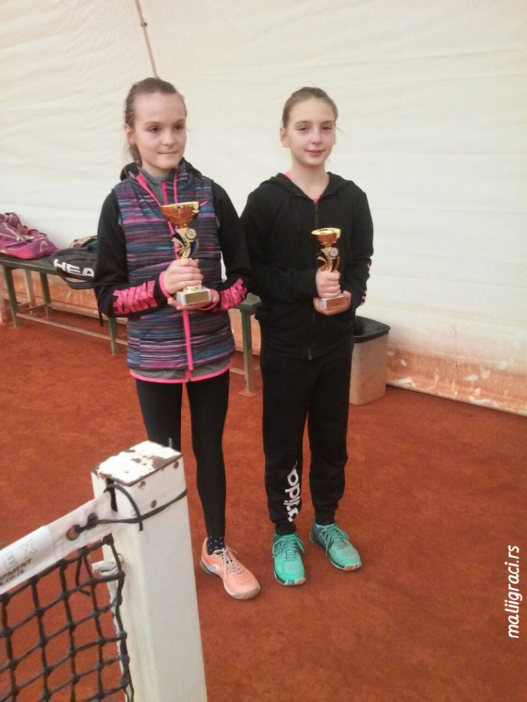 Ela Vasić, Teodora Kostović, Zimsko prvenstvo Vojvodine do 12 godina, Teniski savez Vojvodine, Vojvođanski teniski savez, Teniski klub Orange Sombor