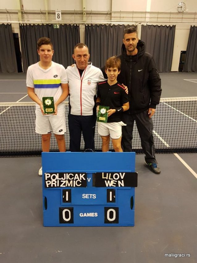 Мили Пољичак и Дино Прижмић победници дубла на ETA U14 Junior International Bolton у Енглеској