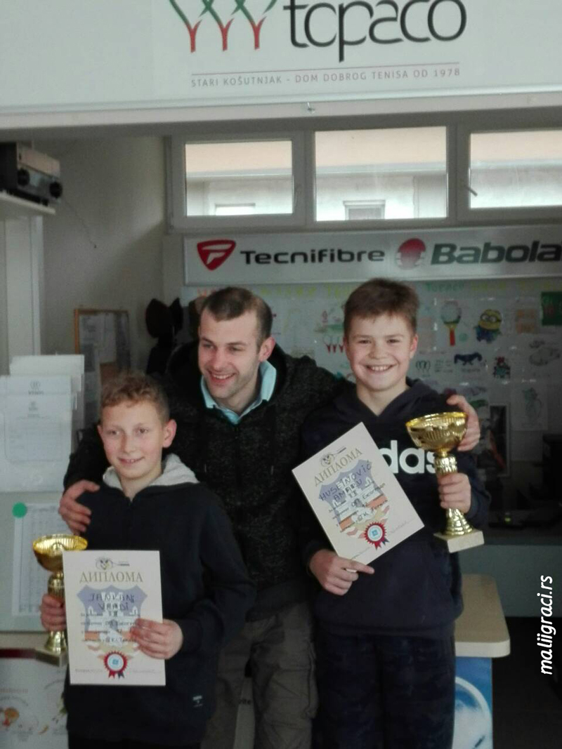Amar Huseinović, Vlado Jankanj, Mihailo Ugrčić, Otvoreno prvenstvo Beograda za dečake do 12 godina, Teniski klub Topako Beograd