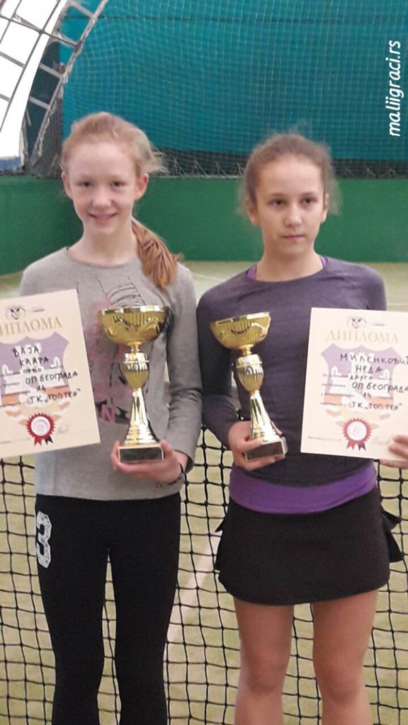 Klara Vaja, Neda Milenković, Otvoreno prvenstvo Beograda za devojčice do 14 godina, Teniski klub Top Ten Beograd