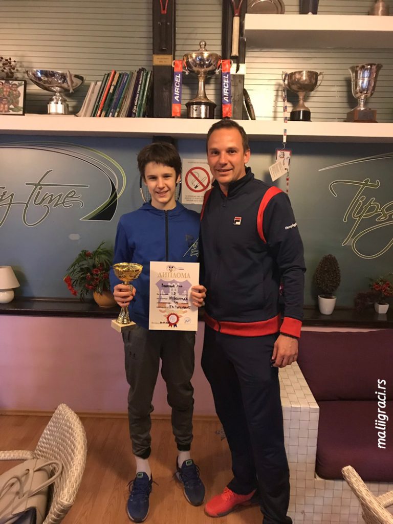 Lav Višković, Nemanja Plavšić, Otvoreno prvenstvo Beograda za dečake do 14 godina, Teniska akademija Tipsarević Beograd