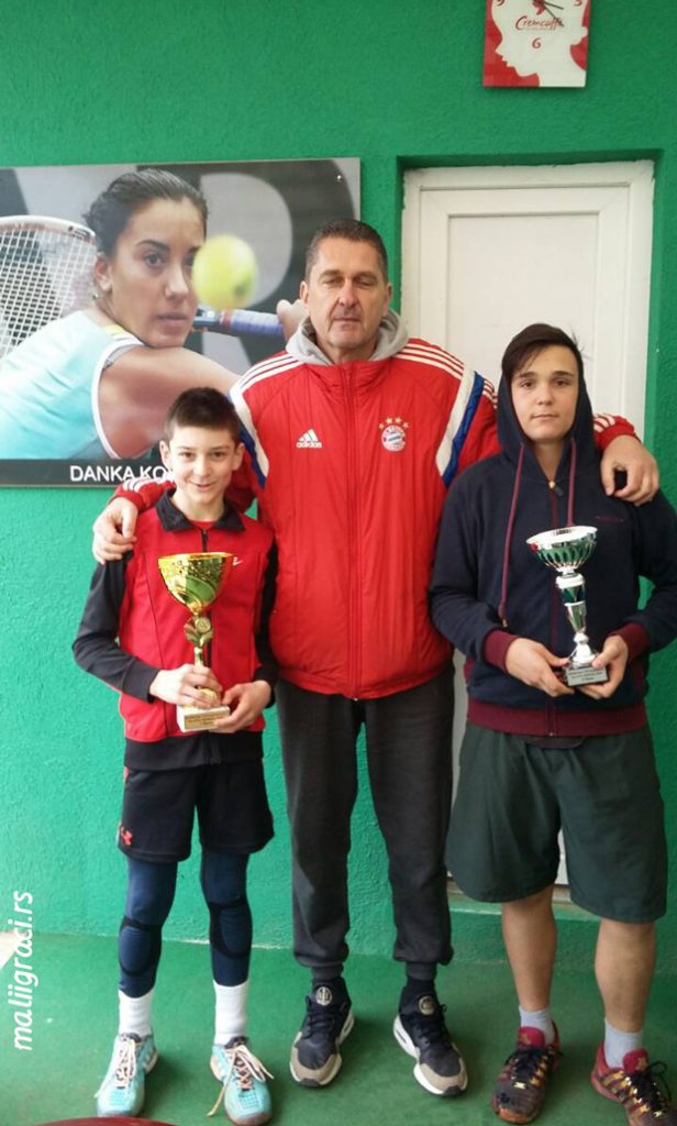 Milan Ristov, Vuk Vukićević, Dado Miletić, Zlatna mimoza 2018, Otvoreno prvenstvo Herceg Novog do 14 godina, Teniski klub Herceg Novi