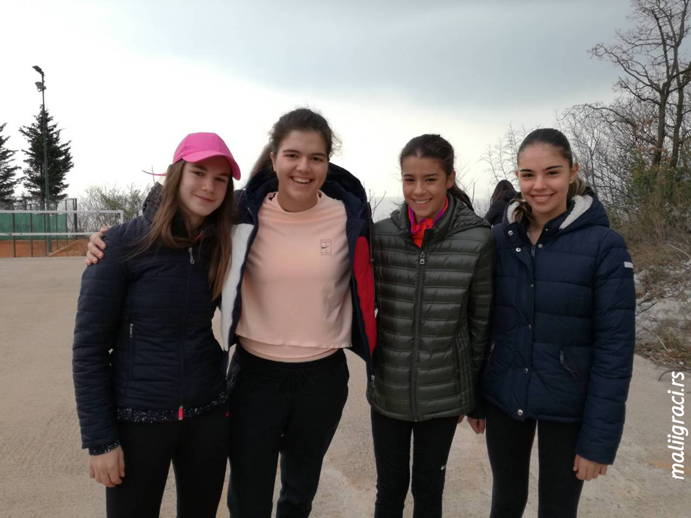 Natalija Senić, Andrea Mrvić, Anja Petković, Kristina Stamenković, KVARNER JUNIOR OPEN 2018 U16 Rijeka, Hrvatska, TK Kvarner Rijeka, Tennis Europe Junior Tour