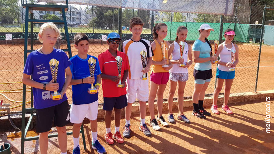 Lazar Virijević, Matej Đokić, Dunja Marić, Jovana Grujić, Dilhan Wasantha, Deren Yigin, Naira Gevorkian, Amelie Brooks, Bellevue Cup 2018 U12 Ulcinj Crna Gora, TK Bellevue Ulcinj, Tennis Europe Junior Tour