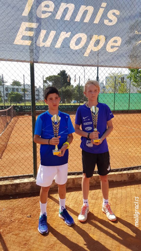 Lazar Virijević, Matej Đokić, Bellevue Cup 2018 U12 Ulcinj Crna Gora, TK Bellevue Ulcinj, Tennis Europe Junior Tour
