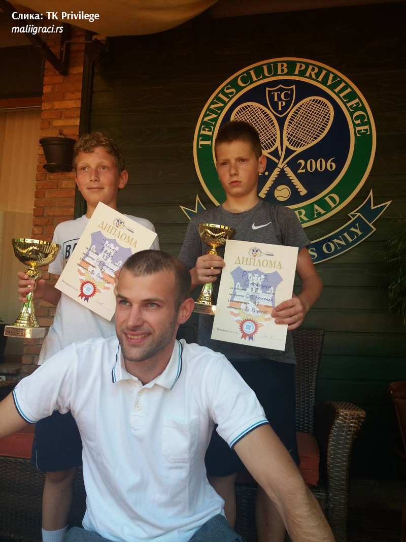 Vlado Jankanj, Strahinja Ristić, Mihailo Ugrčić, Otvoreno prvenstvo Beograda za dečake do 12 godina, Teniski klub Privilege Beograd, TK Privilege Beograd