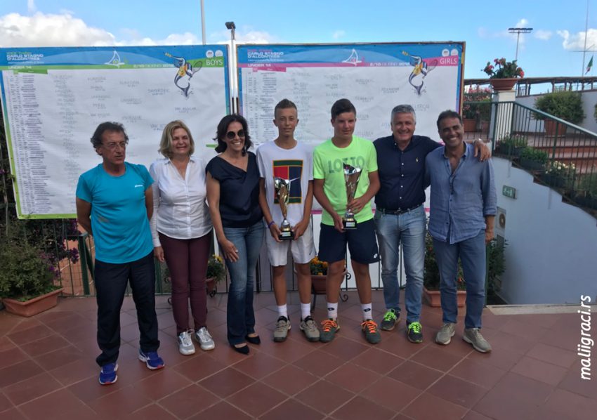 Лука Јовановић и Мили Пољичак победници дубла на ЕТА U14. 1. кат. XXX TROFEO CARLO STAGNO D’ALCONTRES 2018 у Месини