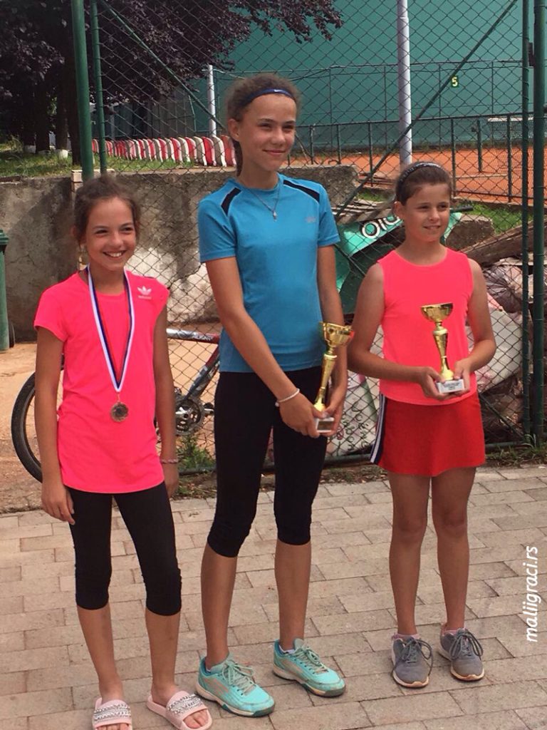 Mia Milisavljević, Milica Stošović, Jana Radojković, Vidovdanski turnir do 12 godina, Teniski klub Kruševac