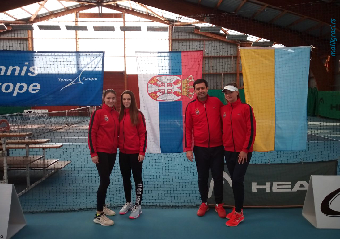 Natalija Senić, Fatma Idrizović, Nikol Paleček, Dejan Marinković, Tennis Europe Winter Cups by HEAD U16 Brest Francuska