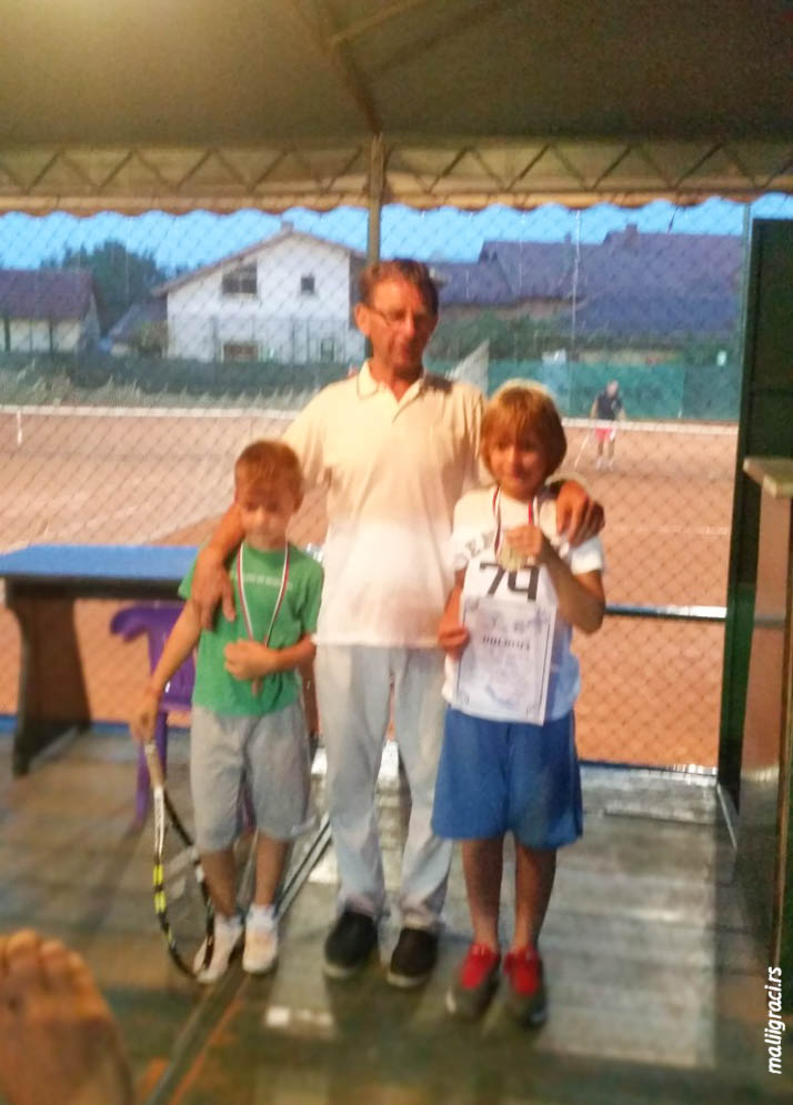 Mali teniser Pavle Čopić, Andrija Čopić, Nešo Puzić