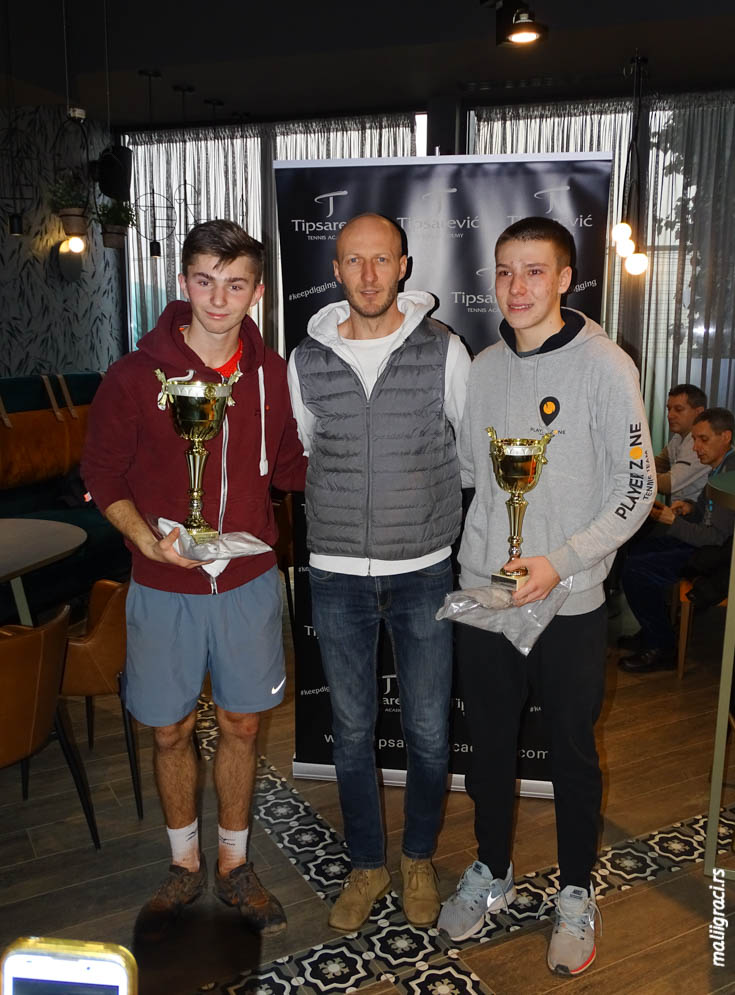 Relja Eskić, Veljko Krstić, Darko Gagić, Otvoreno prvenstvo Beograda za mladiće do 18 godina, Teniska akademija Tipsarević Beograd