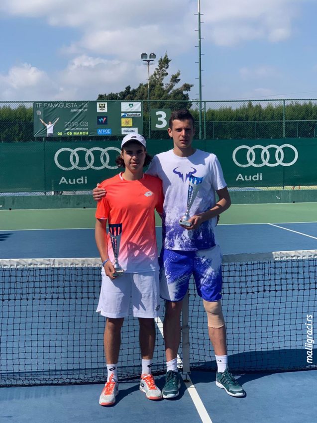 Стефан Поповић у дублу освојио ITF турнир J3 Limassol (3. разреда) на Кипру