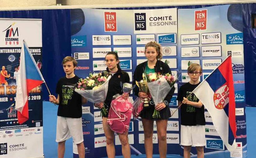 Tijana Sretenović, Kristyna Tomejkova, TIM Essonne U14, Pariz Francuska, Tennis Europe Junior Tour