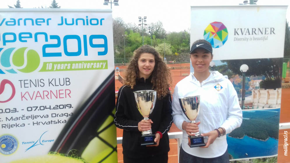 Divna Ratković, Ela Nala Milič, KVARNER OPEN Rijeka U16, TK Kvarner, Tennis Europe Junior Tour