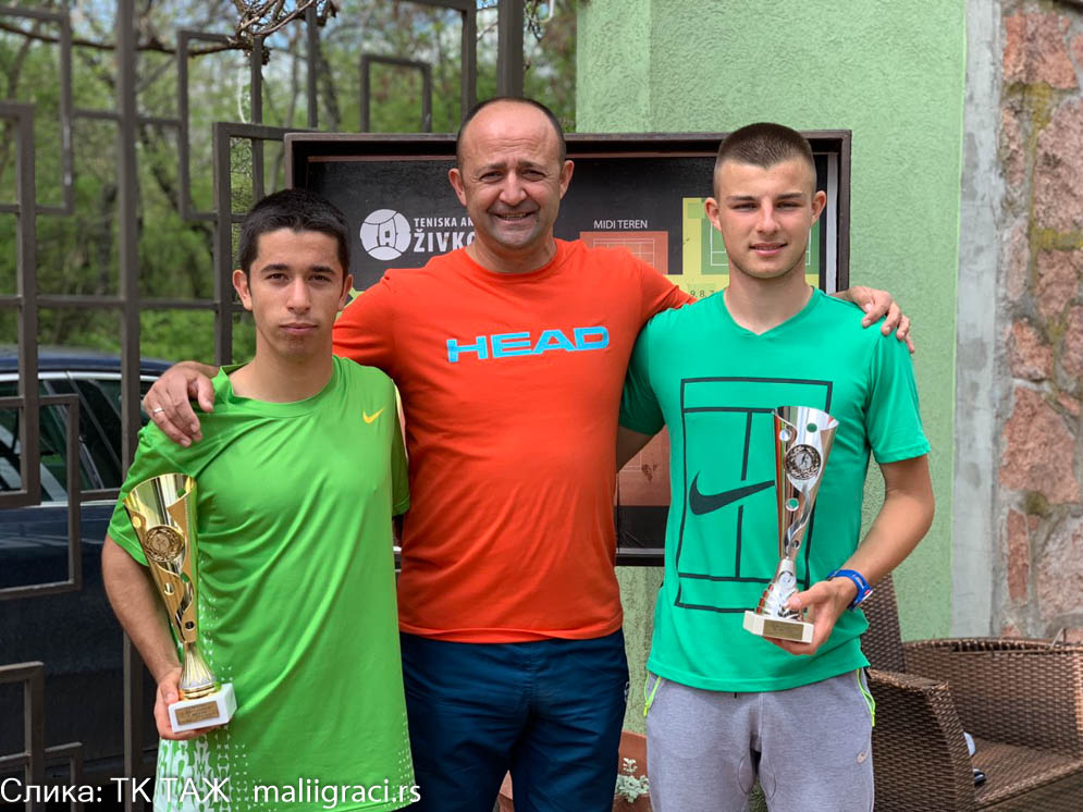 Dimitrije Zubac, Luka Stefanović, Nikola Živković, Otvoreno prvenstvo Niša za seniore, Teniski klub TAŽ Niš, Teniska akademija Živković Niš