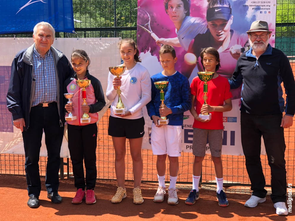 Vuk Kruščić, Ognjen Milić, Aleksandra Stevanović, Maria Masiianskaia, Žika Minić, PROKUPLJE OPEN 2019 U12, Teniski klub Topličanin Prokuplje, Tennis Europe Junior tour