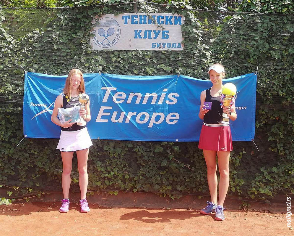 Klara Vaja, Alina Novozhenova, Bitola Open 2019 U14, Teniska akademija Pavlovski Bitolj Severna Makedonija, Tennis Europe Junior tour