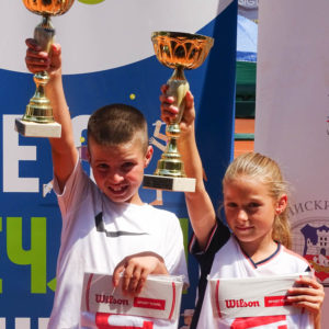 Lana Agbaba, Pavle Stojiljković, 12. Teniske Nade, Champions Bowl Serbia 2019, Champions Bowl Srbija 2019, Trofej grada Beograda, dečji teniski turnir 12. teniske nade, TK Haron Beograd