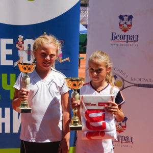 Lana Agbaba, Sara Mitevska, 12. Teniske Nade, Champions Bowl Serbia 2019, Champions Bowl Srbija 2019, Trofej grada Beograda, dečji teniski turnir 12. teniske nade, TK Haron Beograd