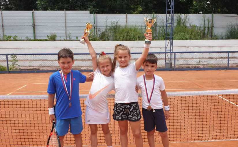 Mina Bačanin, Anđelina Nina Ljubisavljević, Uroš Jovanović, Ivan Stojaković, Otvoreno prvenstvo Jagodine do 8 godina crveni nivo, Jagodinski teniski klub