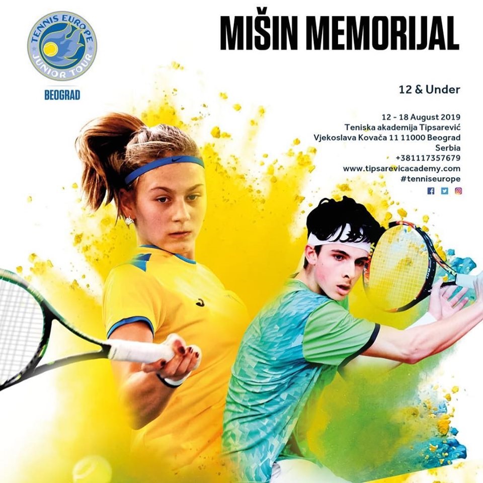 MIŠIN MEMORIJAL 2019 U12, Teniska akademija Tipsarević Beograd, Tipsarević Tennis Academy, Tennis Europe Junior Tour