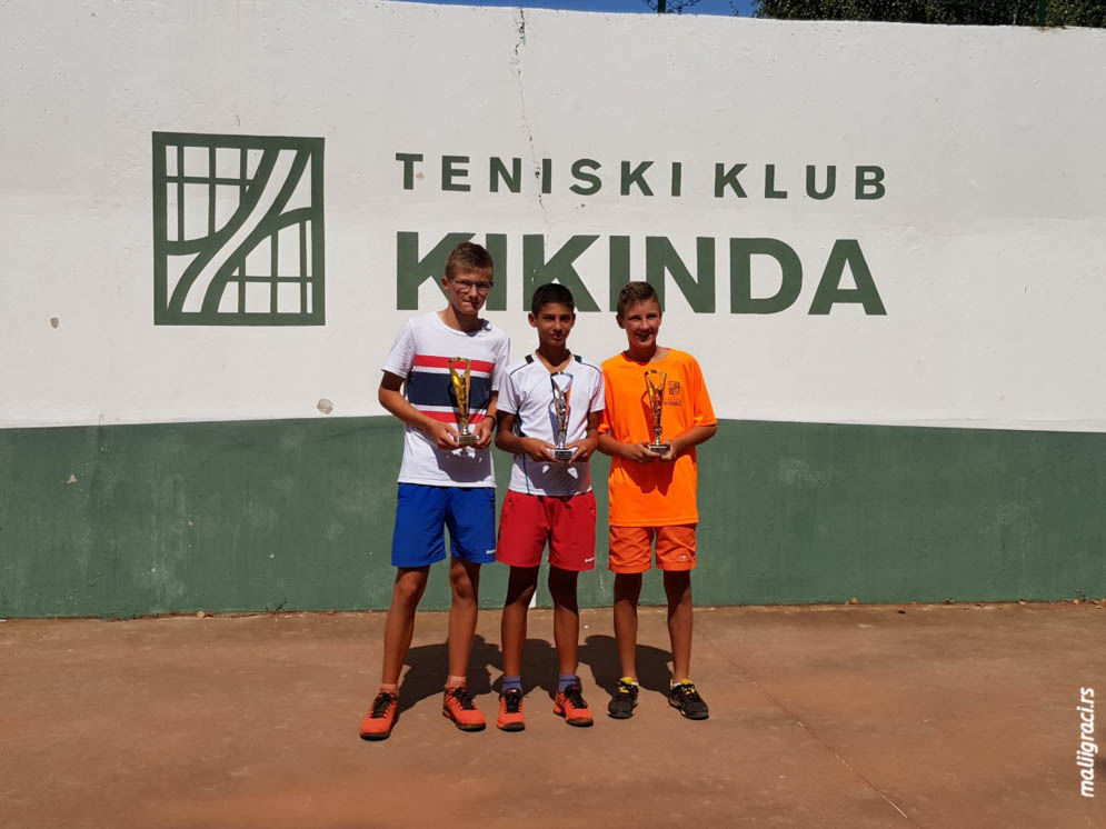 Marko Pekarević, Uroš Ćirić, Aleksa Borbelj, Otvoreno prvenstvo Kikinde za dečake do 14 godina, Teniski klub Kikinda