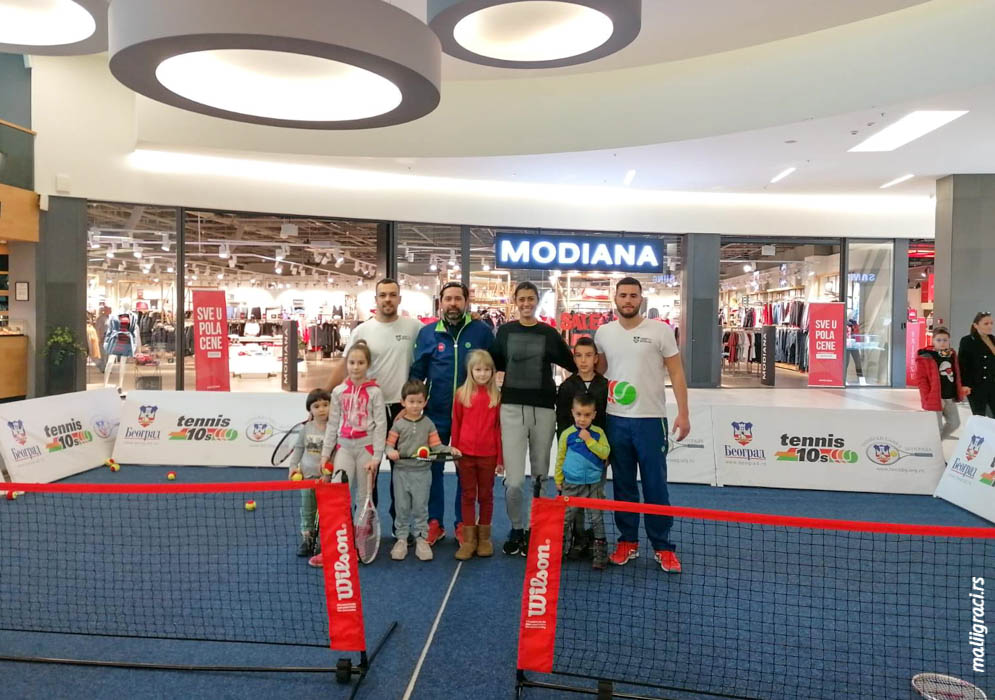Olga Danilović, Teniski savez Beograda, Manifestacija Magična zona tenisa u šoping centru Merkator