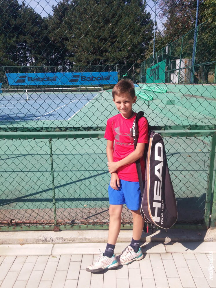 Mali teniser Ognjen Gajić, Teniska akademija Tipsarević Beograd