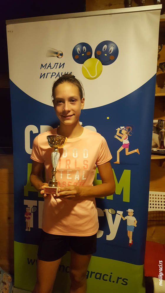 Mala teniserka Teodora Vlajić, Teniski klub Topako Beograd