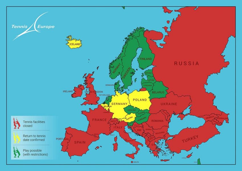 Повратак тенису у европским државама