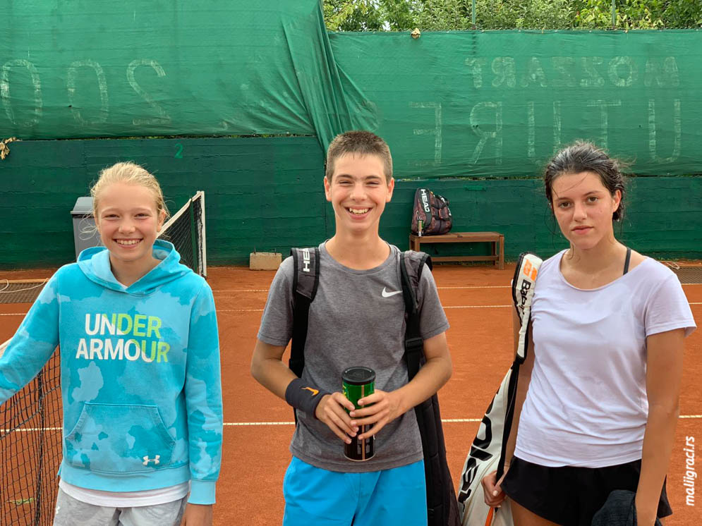 Aleksandra Đokić, Nikola Matović, Jana Premović, Egzibicioni turnir u TK Forhend, Teniski klub Forhend Vinča, TK Top Ten Vinča