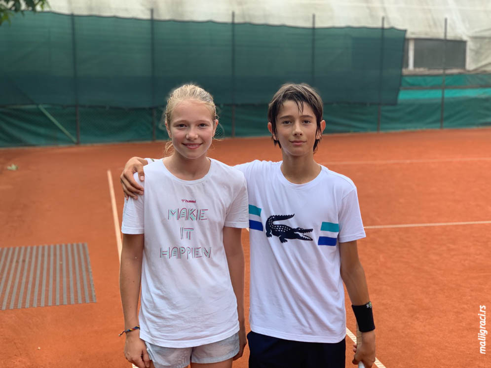 Aleksandra Đokić, Ognjen Milić, Egzibicioni turnir u TK Forhend, Teniski klub Forhend Vinča, TK Top Ten Vinča