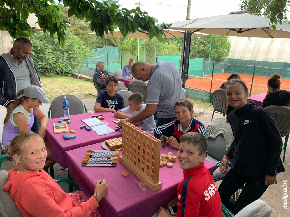 Aleksandra Đokić, Uroš Rađenović, Lazar Luković, Iva Veljić, Egzibicioni turnir u TK Forhend, Teniski klub Forhend Vinča, TK Top Ten Vinča