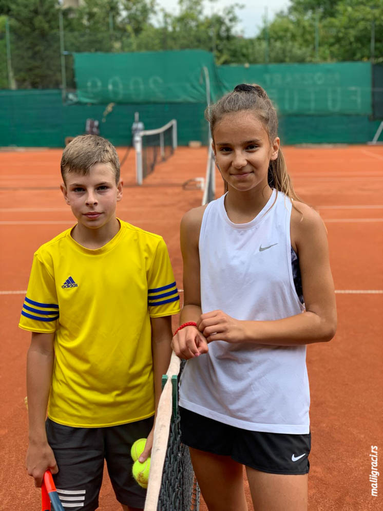 Marko Nešić, Elena Milutinović, Egzibicioni turnir u TK Forhend, Teniski klub Forhend Vinča, TK Top Ten Vinča